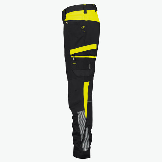 Dassy Hong Kong Women Werkbroek met stretch voor dames - Zwart/Fluogeel Werkbroek Dames Dassy