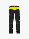 Dassy Hong Kong Werkbroek met stretch - Zwart/Fluogeel Werkbroek Dassy