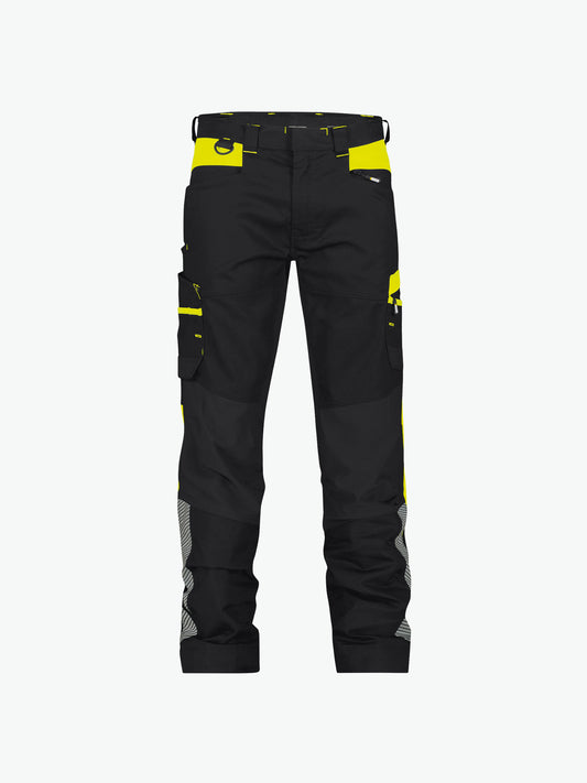 Dassy Hong Kong Werkbroek met stretch - Zwart/Fluogeel Werkbroek Dassy