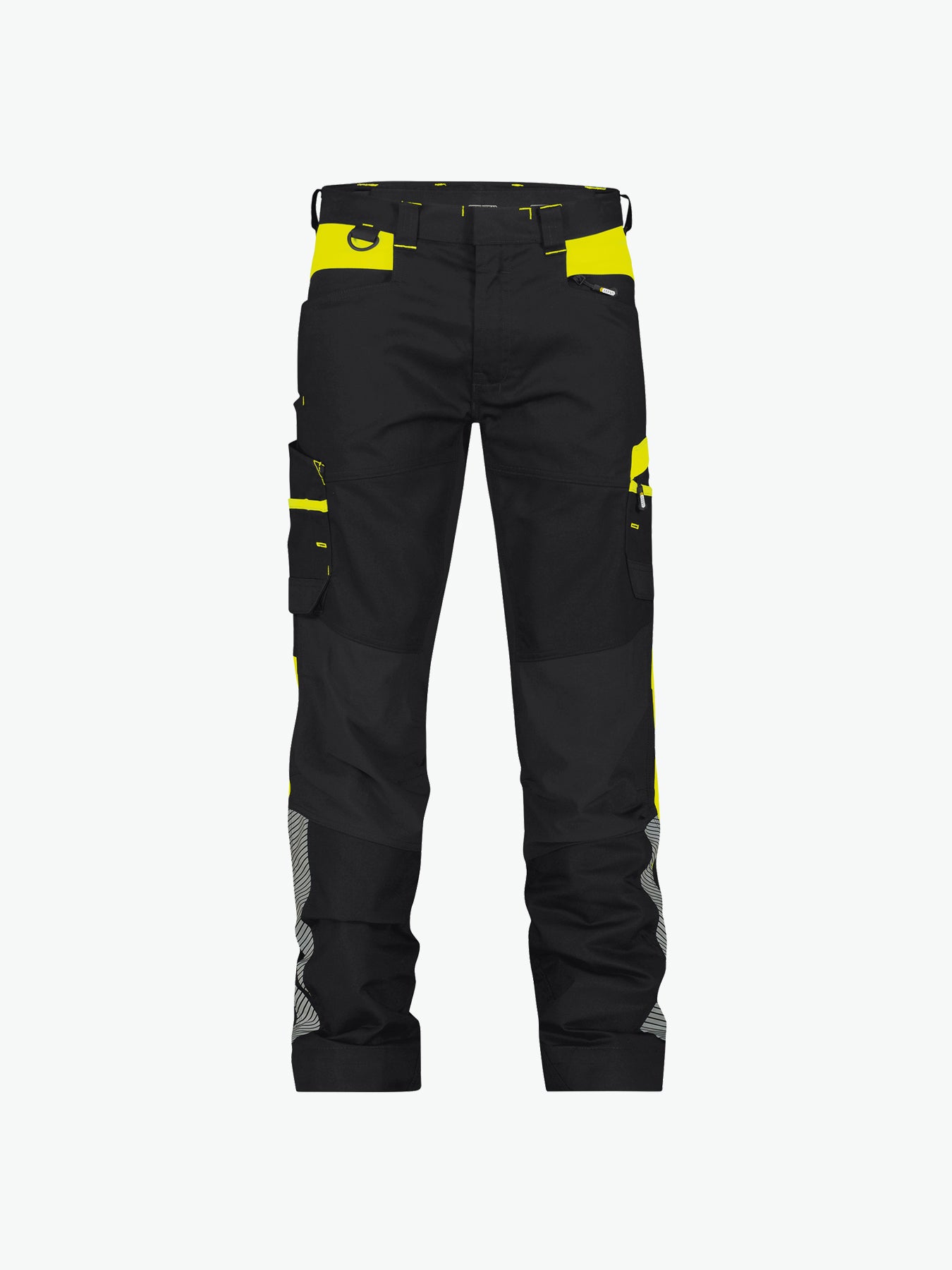 Dassy Hong Kong Werkbroek met stretch - Zwart/Fluogeel Werkbroek Dassy
