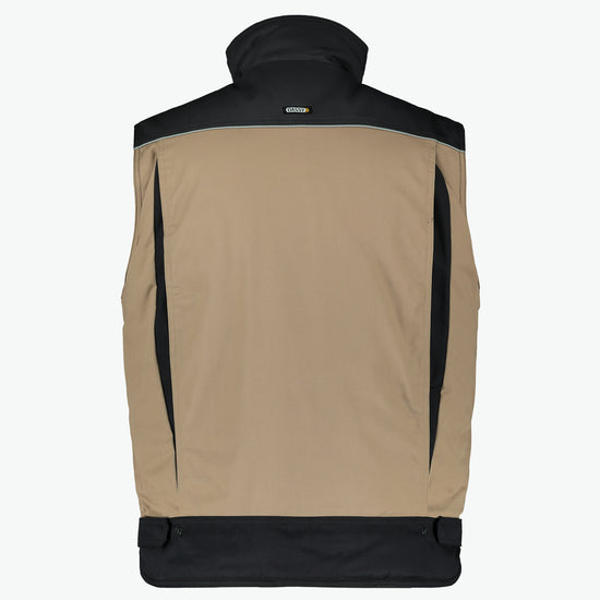 Dassy Hulst Tweekleurige bodywarmer - Beige/Zwart Werkvest Dassy