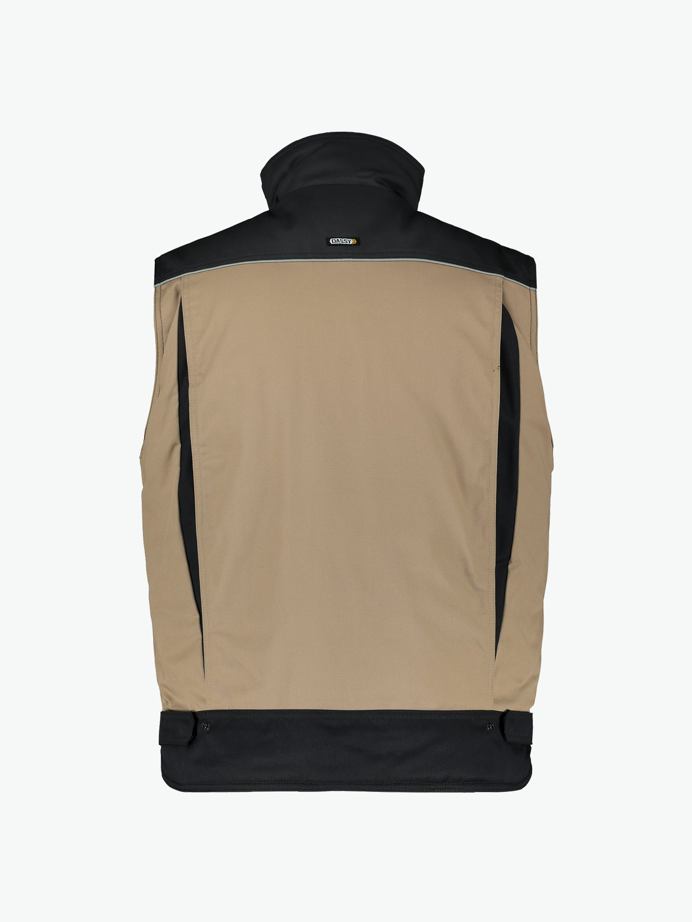 Dassy Hulst Tweekleurige bodywarmer - Beige/Zwart Werkvest Dassy