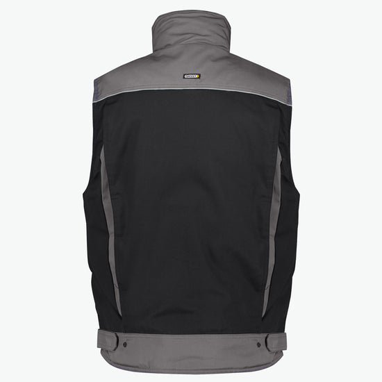 Dassy Hulst Tweekleurige bodywarmer - Zwart/Cementgrijs Werkvest Dassy