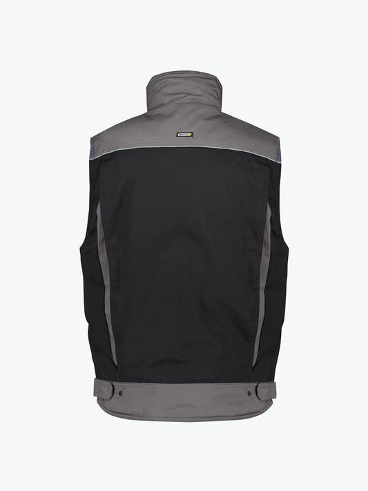 Dassy Hulst Tweekleurige bodywarmer - Zwart/Cementgrijs Werkvest Dassy