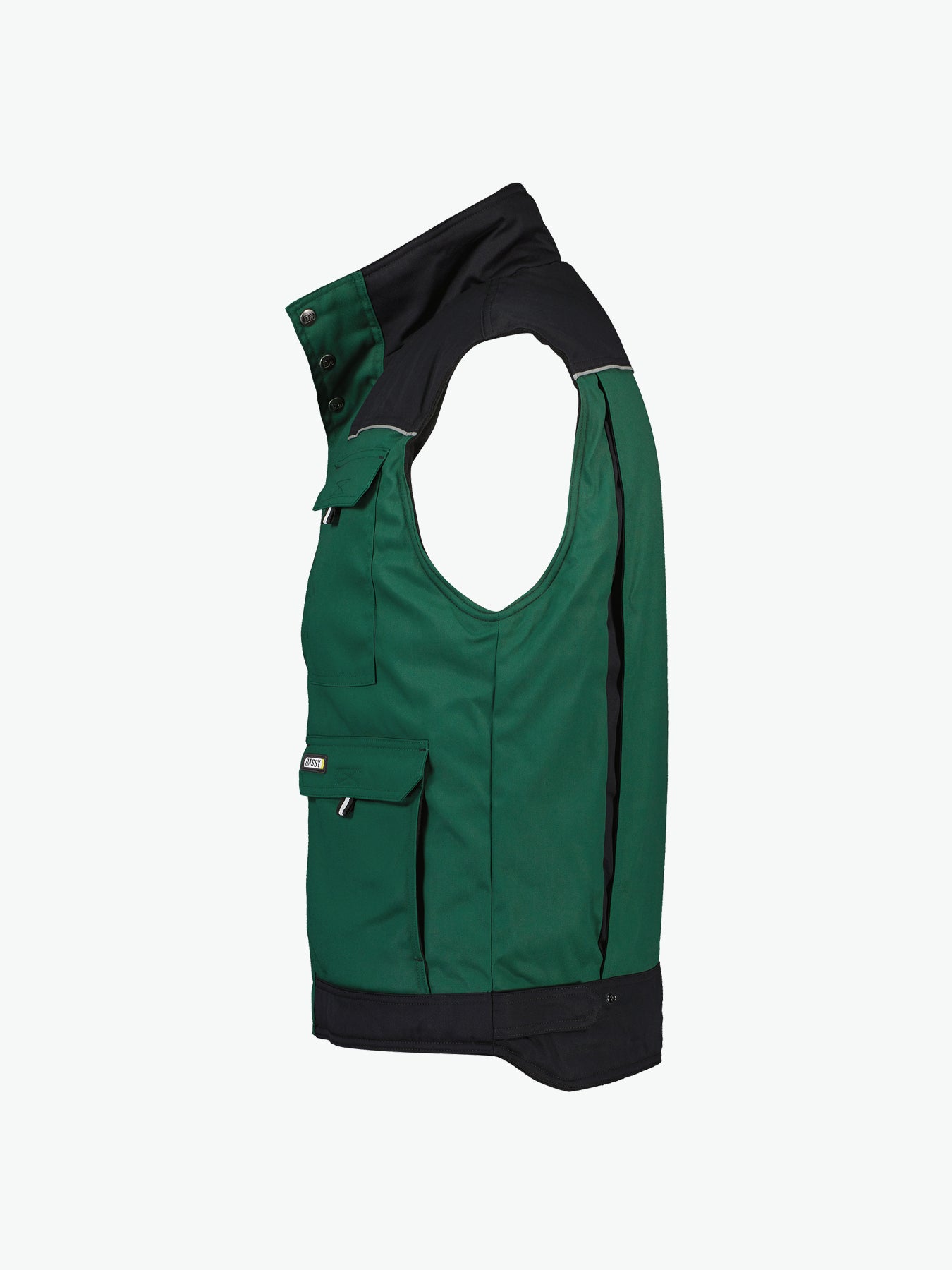 Dassy Hulst Tweekleurige bodywarmer - Flessengroen/Zwart Werkvest Dassy