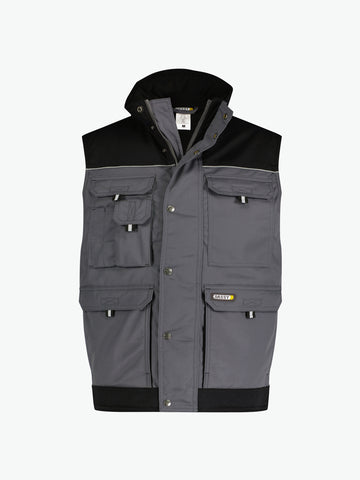 Dassy Hulst Tweekleurige bodywarmer - Cementgrijs/Zwart Werkvest Dassy