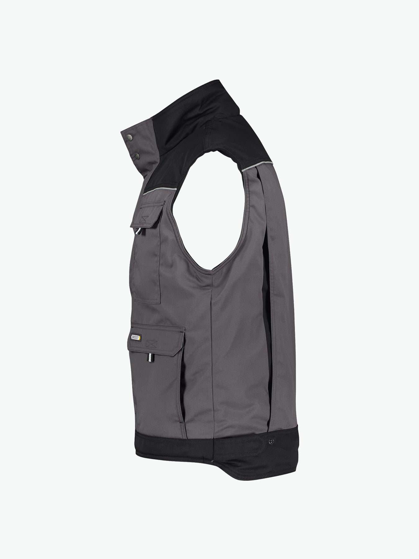 Dassy Hulst Tweekleurige bodywarmer - Cementgrijs/Zwart Werkvest Dassy