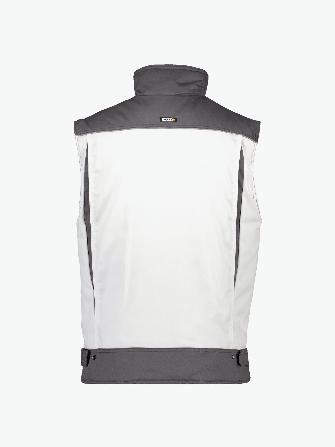 Dassy Hulst Tweekleurige bodywarmer - Wit/Cementgrijs Werkvest Dassy
