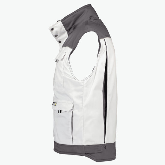 Dassy Hulst Tweekleurige bodywarmer - Wit/Cementgrijs Werkvest Dassy