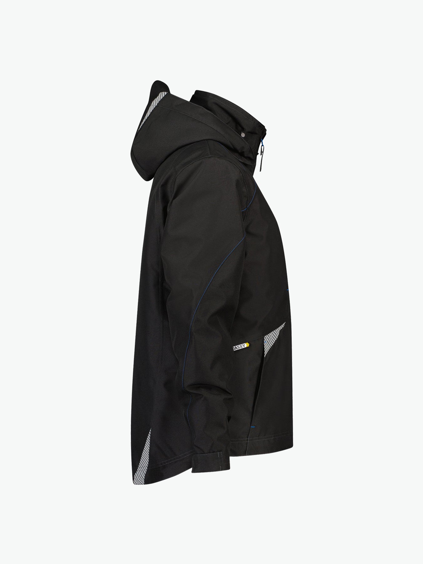 Dassy Hyper Wind- en waterdichte werkjas - Zwart Werkjas Dassy