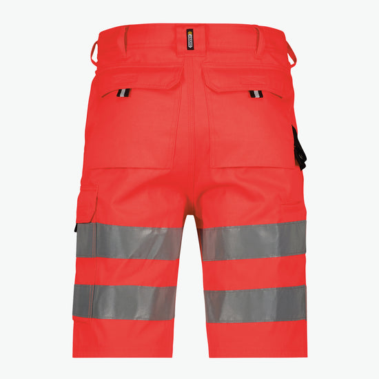 Dassy Idaho Hogezichtbaarheidsshort - Fluorood Korte Broek HiVis Dassy