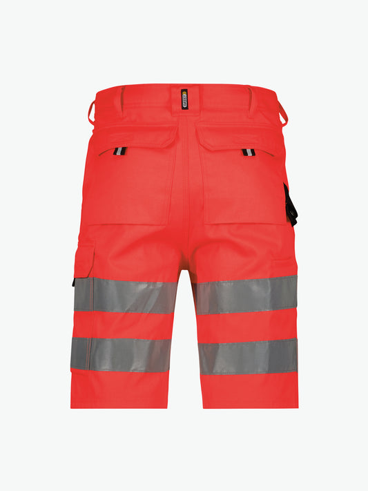 Dassy Idaho Hogezichtbaarheidsshort - Fluorood Korte Broek HiVis Dassy