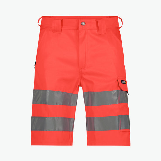 Dassy Idaho Hogezichtbaarheidsshort - Fluorood Korte Broek HiVis Dassy