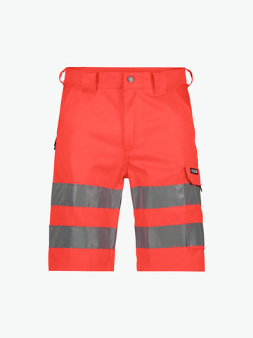 Dassy Idaho Hogezichtbaarheidsshort - Fluorood Korte Broek HiVis Dassy
