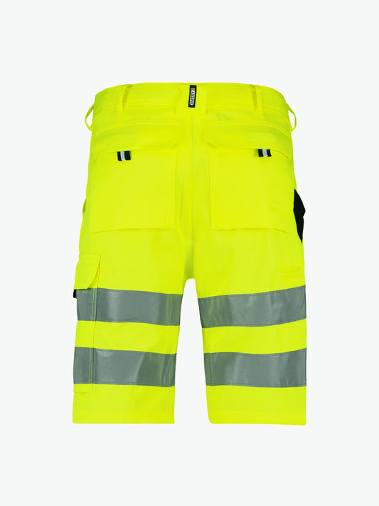 Dassy Idaho Hogezichtbaarheidsshort - Fluogeel Korte Broek HiVis Dassy