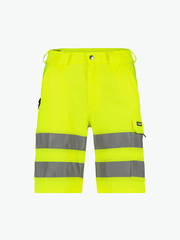 Dassy Idaho Hogezichtbaarheidsshort - Fluogeel Korte Broek HiVis Dassy