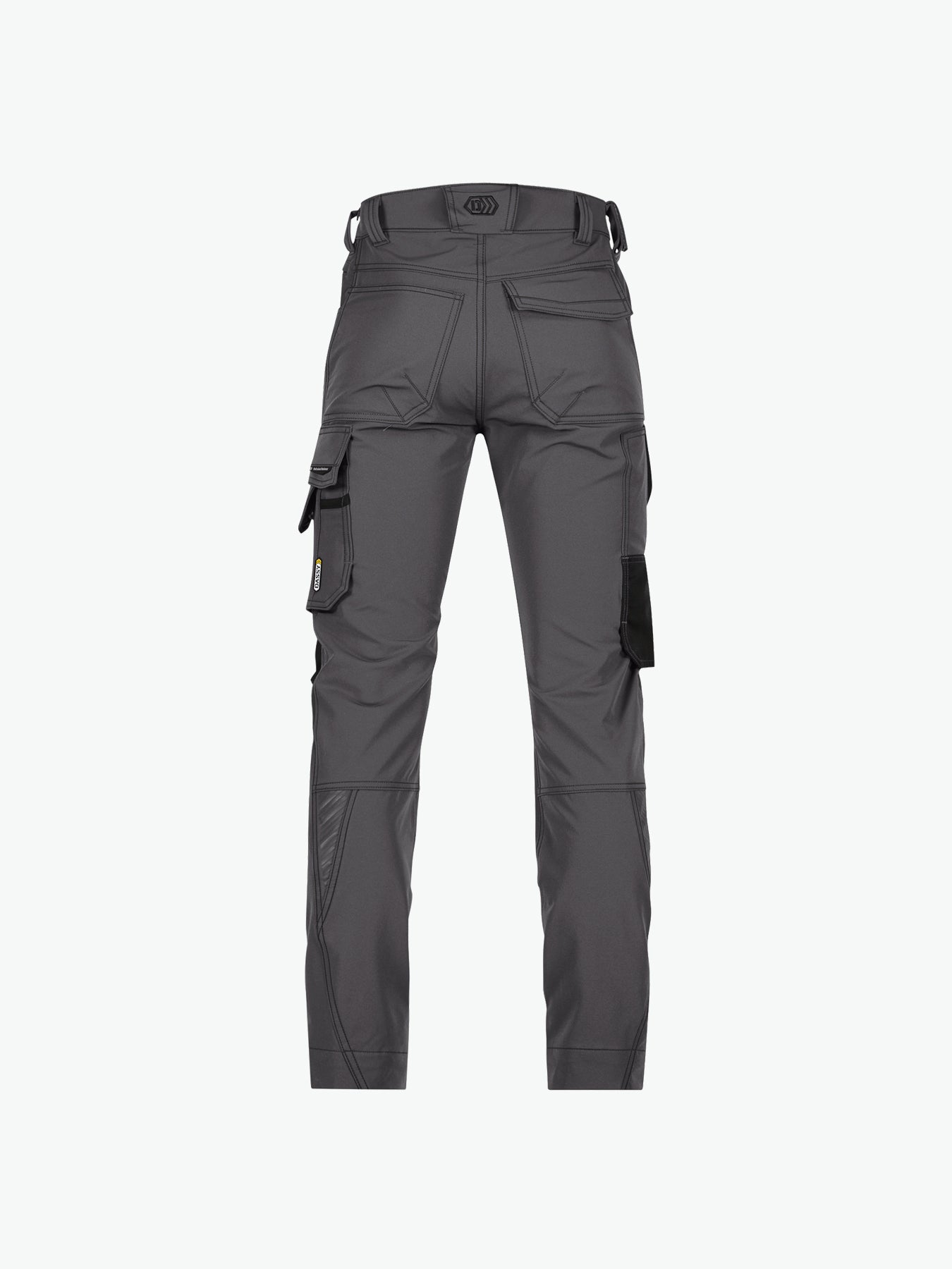 Dassy Impax Stretch werkbroek met kniezakken - Antracietgrijs/Zwart Werkbroek Dassy