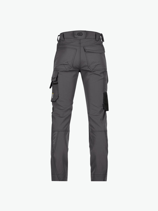 Dassy Impax Stretch werkbroek met kniezakken - Antracietgrijs/Zwart Werkbroek Dassy