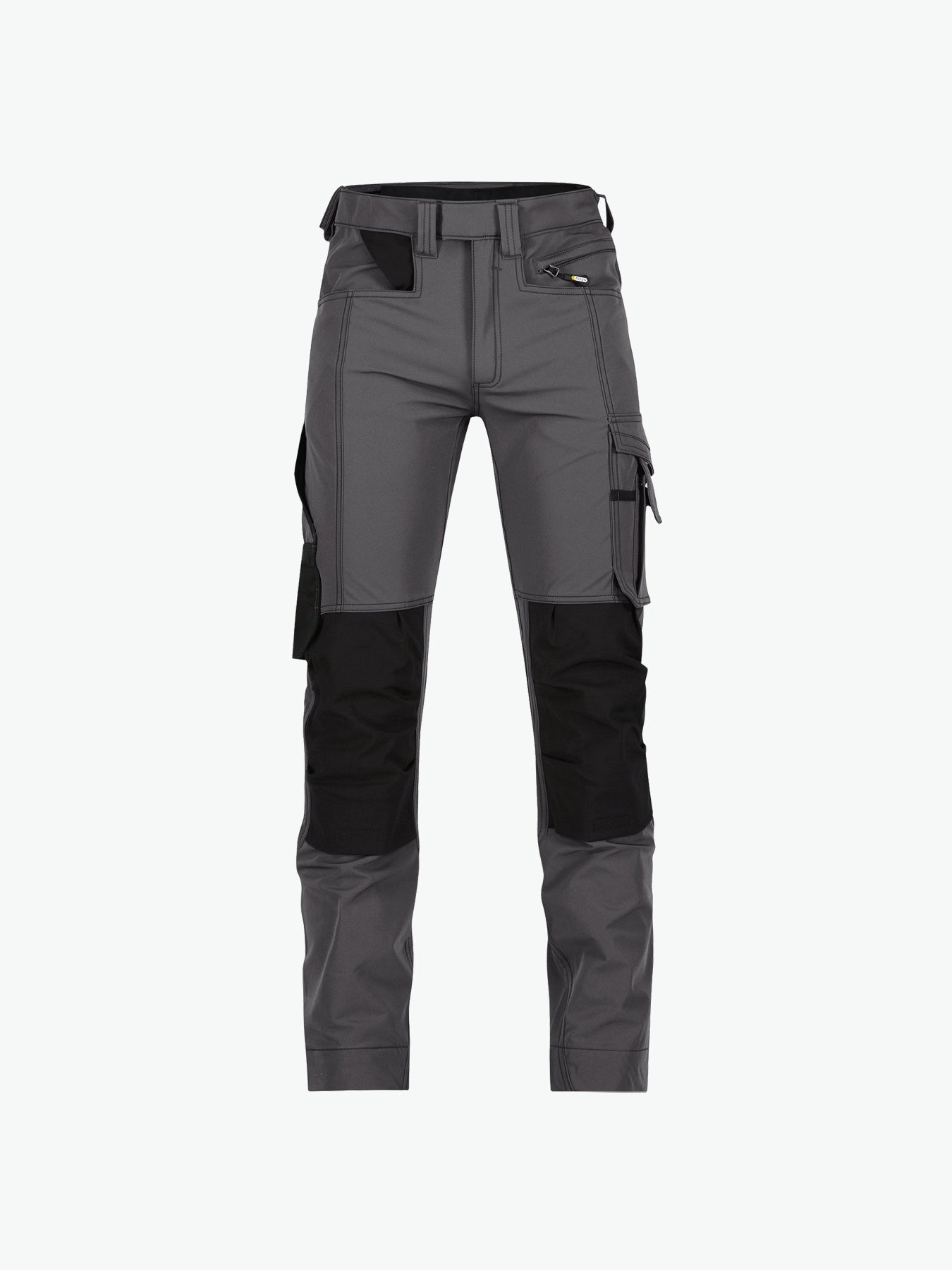 Dassy Impax Stretch werkbroek met kniezakken - Antracietgrijs/Zwart Werkbroek Dassy