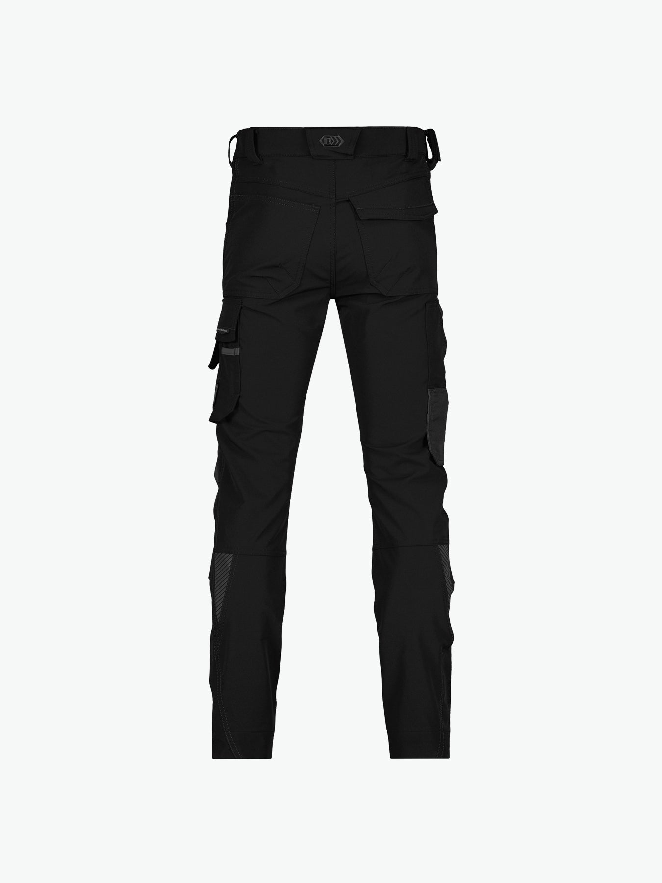 Dassy Impax Stretch werkbroek met kniezakken - Zwart/Antracietgrijs Werkbroek Dassy