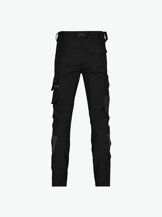 Dassy Impax Stretch werkbroek met kniezakken - Zwart/Antracietgrijs Werkbroek Dassy