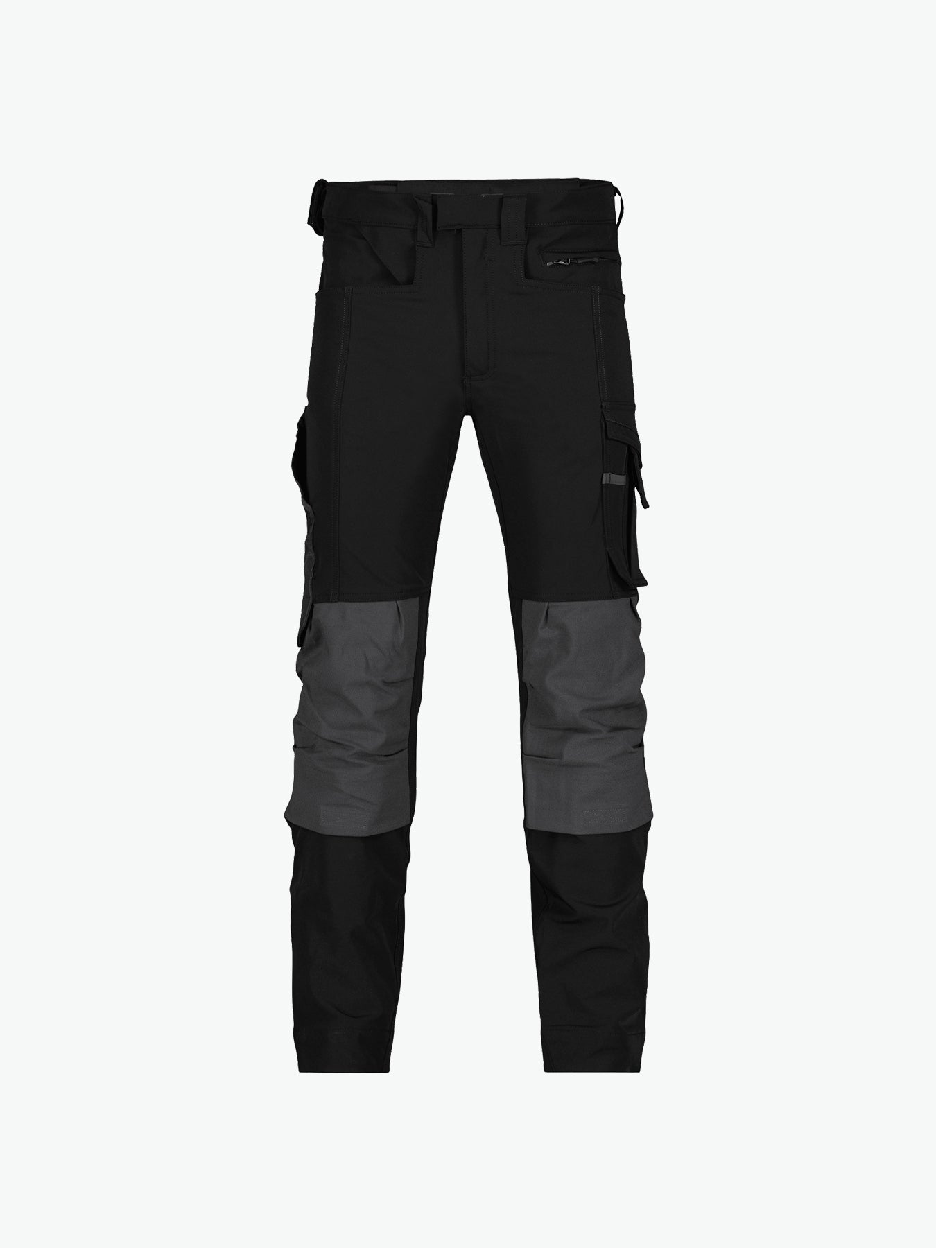 Dassy Impax Stretch werkbroek met kniezakken - Zwart/Antracietgrijs Werkbroek Dassy