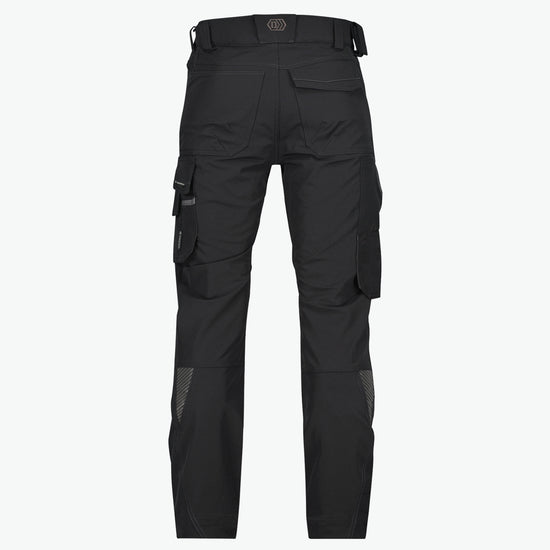 Dassy Impax Stretch werkbroek met kniezakken - Zwart Werkbroek Dassy
