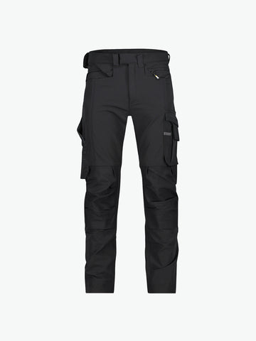 Dassy Impax Stretch werkbroek met kniezakken - Zwart Werkbroek Dassy