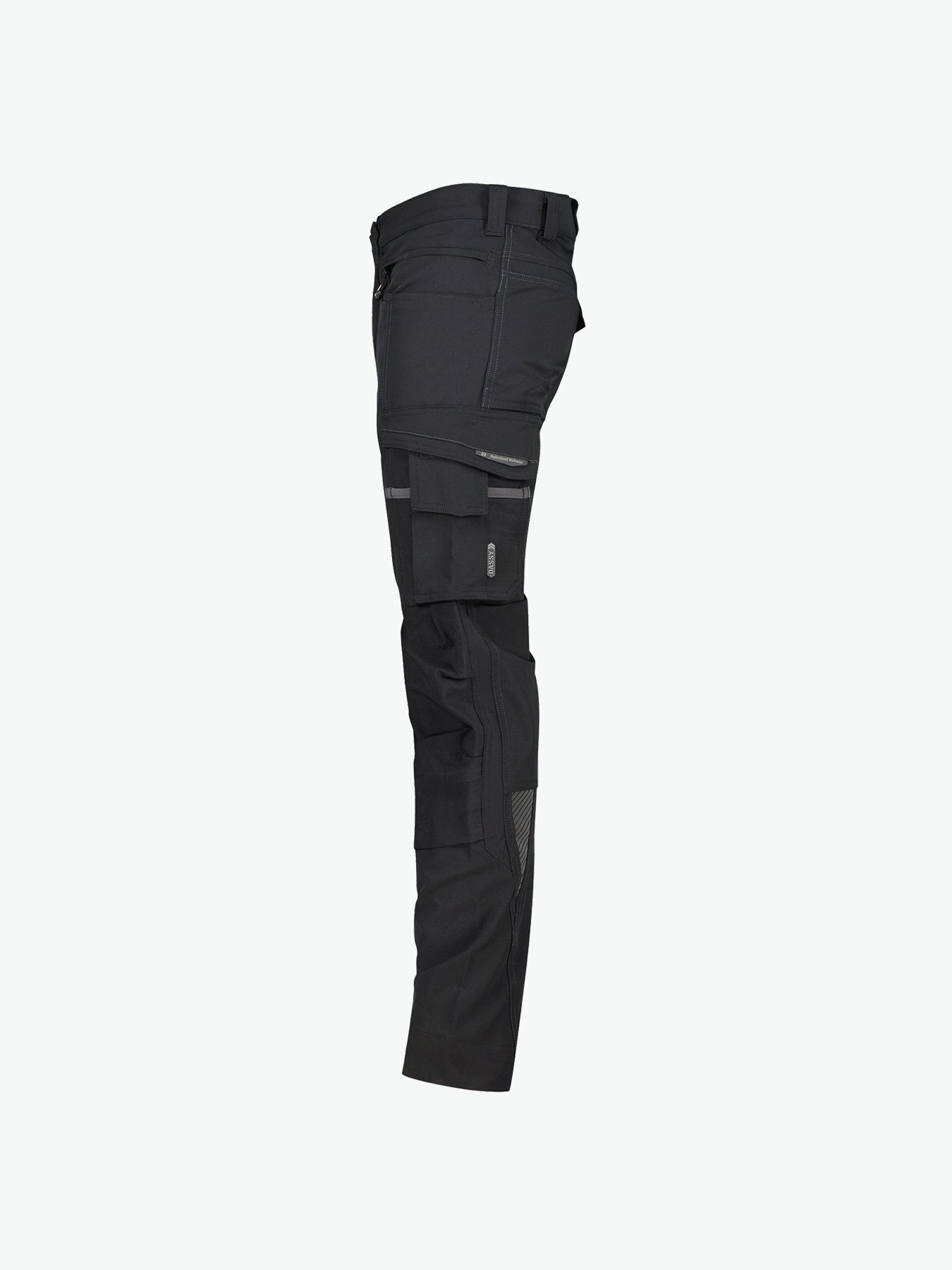 Dassy Impax Stretch werkbroek met kniezakken - Zwart Werkbroek Dassy