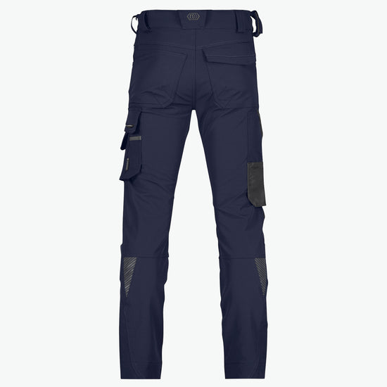 Dassy Impax Stretch werkbroek met kniezakken - Nachtblauw/Antracietgrijs Werkbroek Dassy