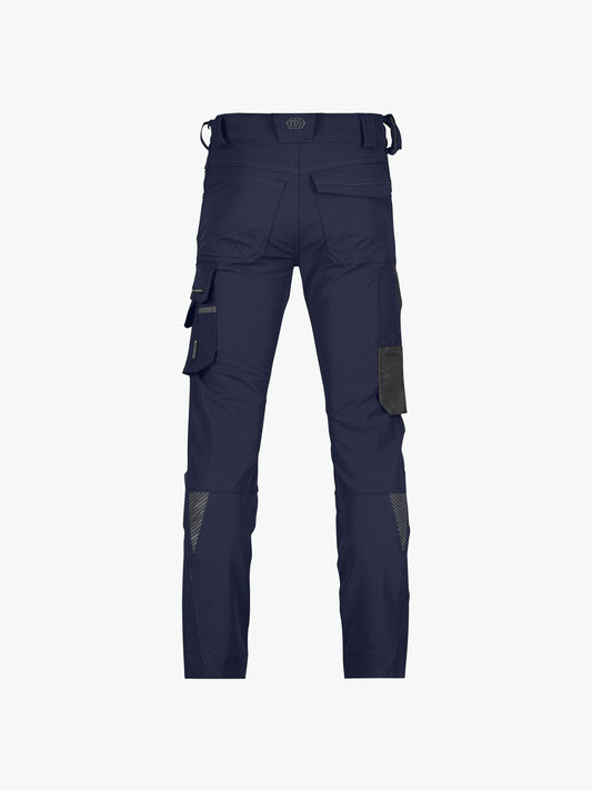 Dassy Impax Stretch werkbroek met kniezakken - Nachtblauw/Antracietgrijs Werkbroek Dassy