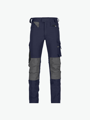 Dassy Impax Stretch werkbroek met kniezakken - Nachtblauw/Antracietgrijs Werkbroek Dassy