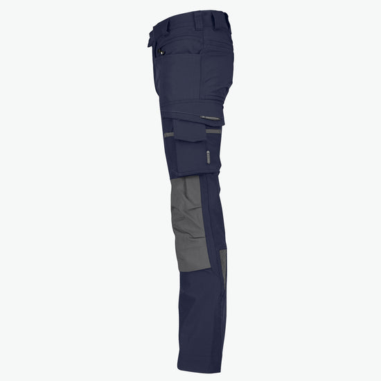 Dassy Impax Stretch werkbroek met kniezakken - Nachtblauw/Antracietgrijs Werkbroek Dassy