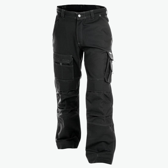Dassy Jackson Canvas werkbroek met kniezakken - Zwart Werkbroek Dassy