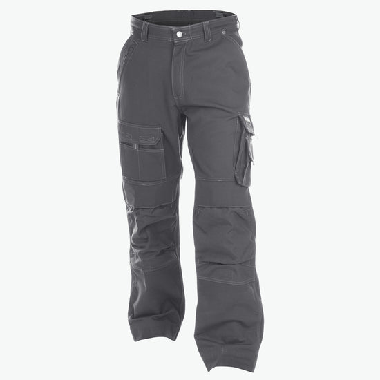 Dassy Jackson Canvas werkbroek met kniezakken - Cementgrijs Werkbroek Dassy