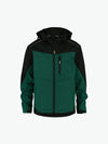 Dassy Jakarta Tweekleurige softshelljas - Flessengroen/Zwart Werkjas Softshell Dassy