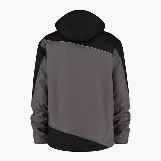 Dassy Jakarta Tweekleurige softshelljas - Cementgrijs/Zwart Werkjas Softshell Dassy