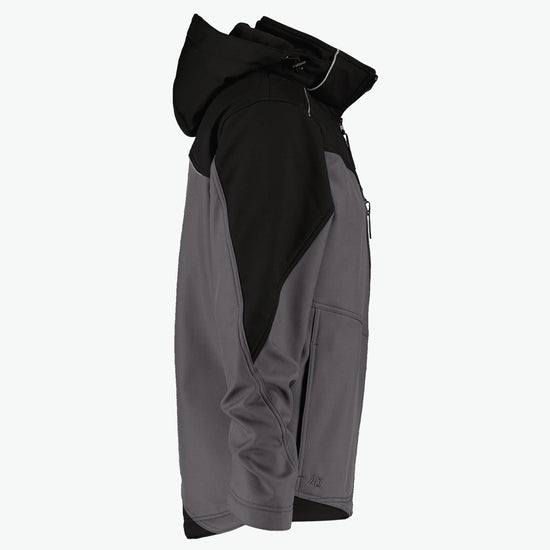Dassy Jakarta Tweekleurige softshelljas - Cementgrijs/Zwart Werkjas Softshell Dassy