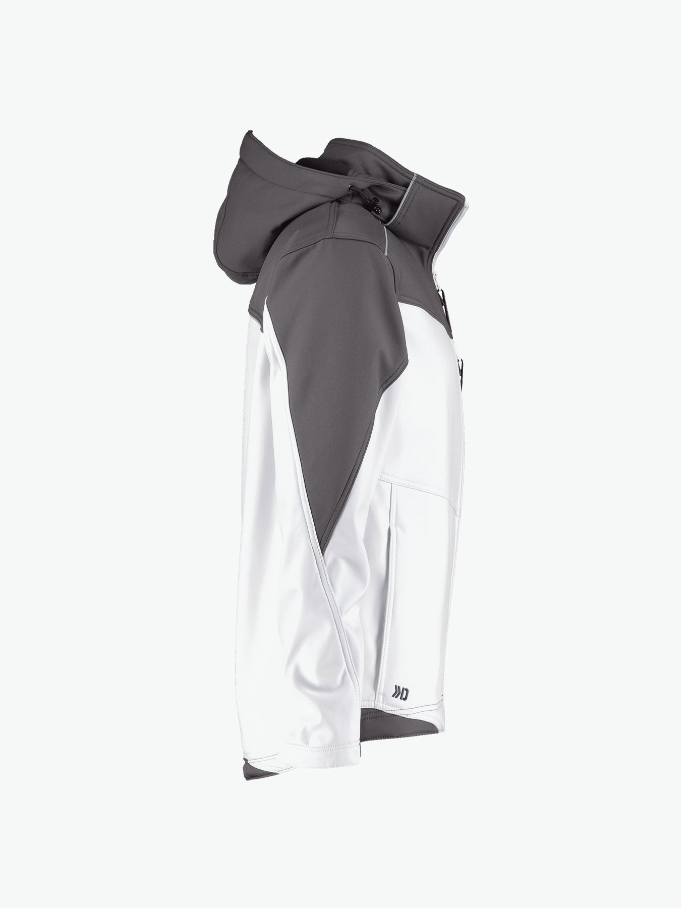 Dassy Jakarta Tweekleurige softshelljas - Wit/Cementgrijs Werkjas Softshell Dassy