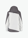 Dassy Jakarta Women Tweekleurige softshelljas voor dames - Wit/Cementgrijs Werkjas Softshell Dames Dassy