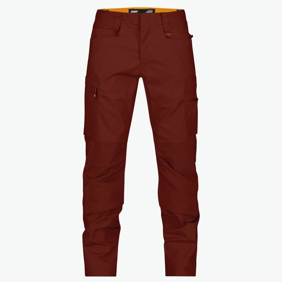 Dassy Jasper Werkbroek met kniezakken - Baksteenrood Werkbroek Dassy