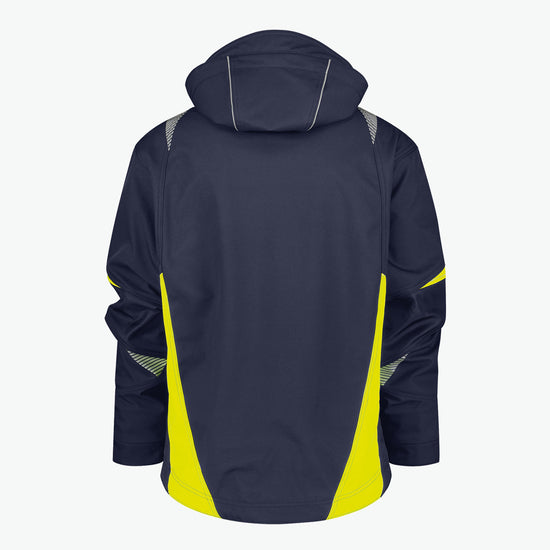 Dassy Kalama Softshelljas - Nachtblauw/Fluogeel Werkjas Softshell Dassy