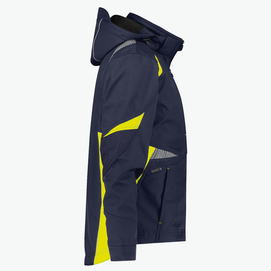 Dassy Kalama Softshelljas - Nachtblauw/Fluogeel Werkjas Softshell Dassy