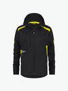 Dassy Kalama Women Softshelljas voor dames - Zwart/Fluogeel Werkjas Softshell Dames Dassy