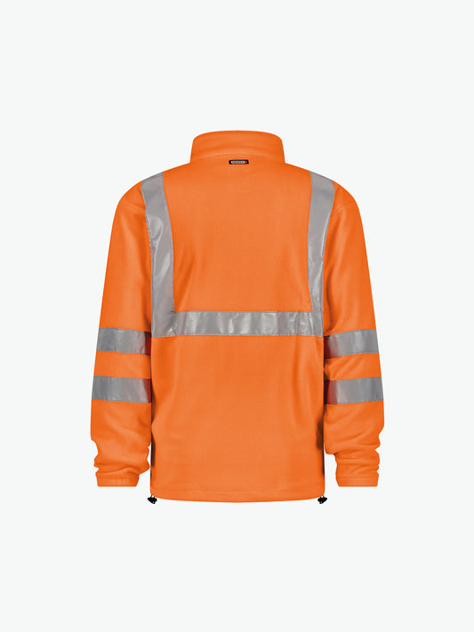 Dassy Kaluga Hogezichtbaarheidsfleecevest - Fluo-Oranje Werkvest Fleece HiVis Dassy
