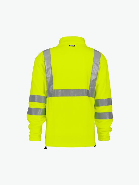 Dassy Kaluga Hogezichtbaarheidsfleecevest - Fluogeel Werkvest Fleece HiVis Dassy