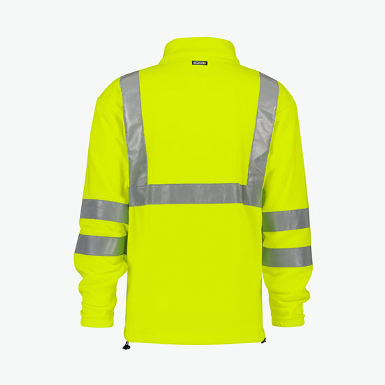 Dassy Kaluga Hogezichtbaarheidsfleecevest - Fluogeel Werkvest Fleece HiVis Dassy