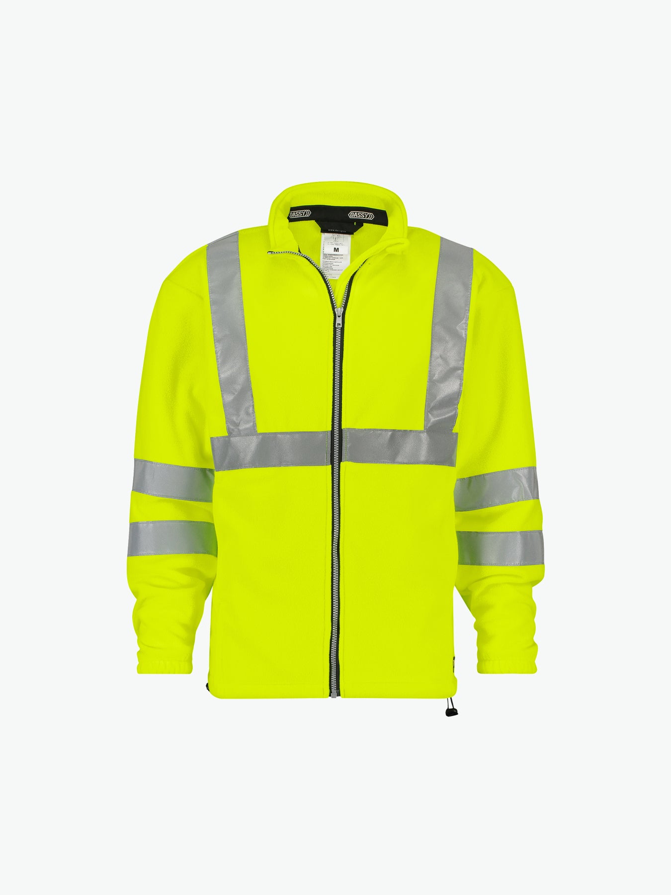 Dassy Kaluga Hogezichtbaarheidsfleecevest - Fluogeel Werkvest Fleece HiVis Dassy