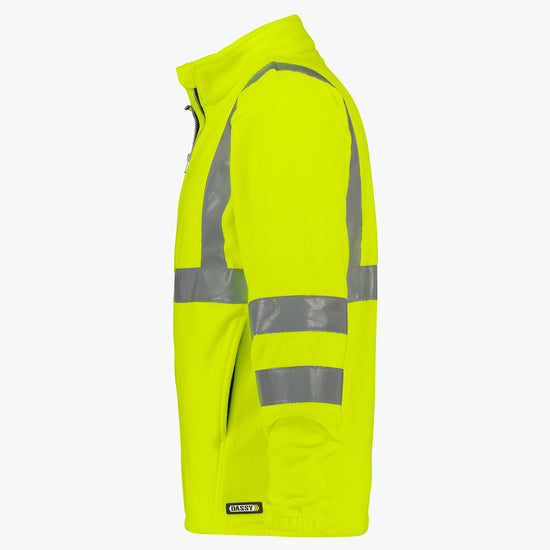 Dassy Kaluga Hogezichtbaarheidsfleecevest - Fluogeel Werkvest Fleece HiVis Dassy