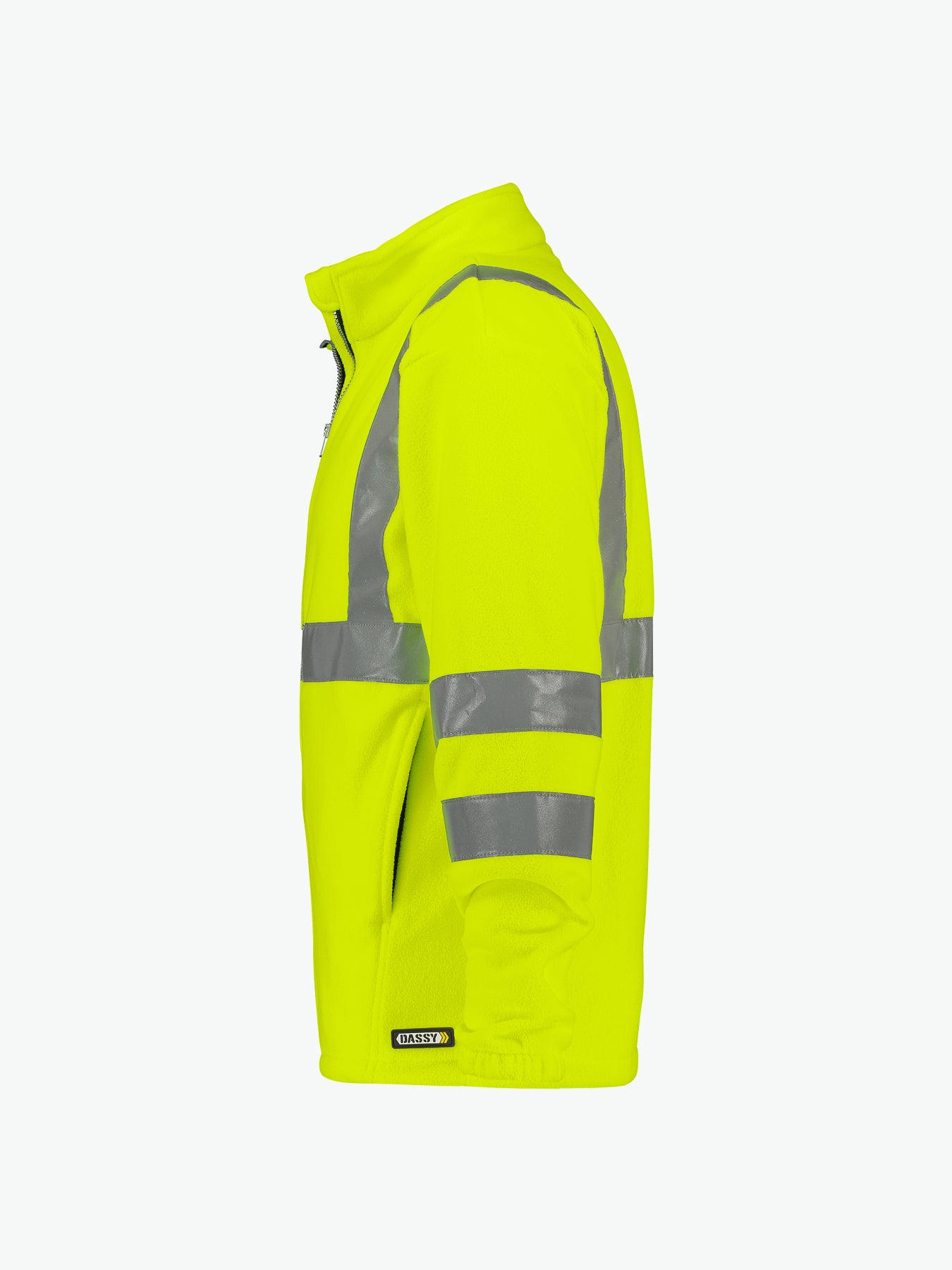 Dassy Kaluga Hogezichtbaarheidsfleecevest - Fluogeel Werkvest Fleece HiVis Dassy